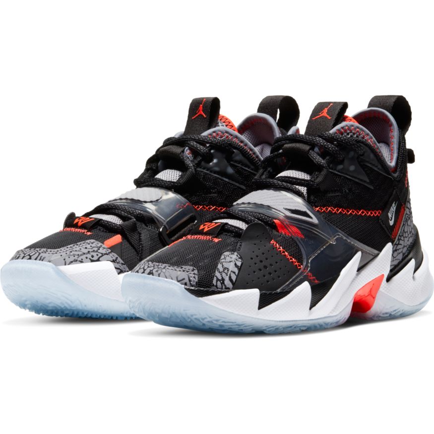 Nike Air Zoom Jordan Why Not GS Russell Westbrook Black Cement CD5804 ...