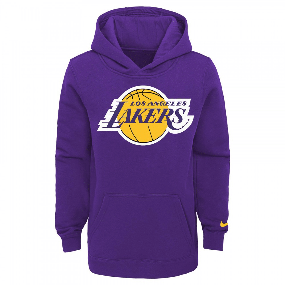 Los Angeles Lakers Nike Kids 2020/21 City Edition Essential Club Pullover  Hoodie