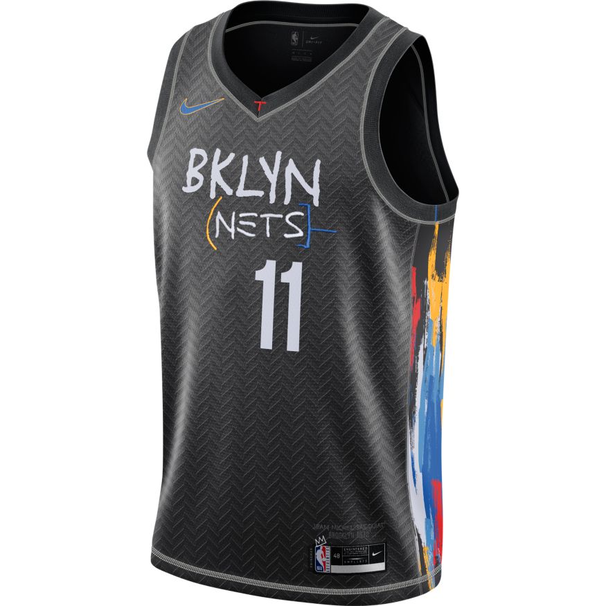 Nike Brooklyn Nets Kyrie Irving Basquiat City Jersey Size XXXL 60 CN1713  018 3XL 