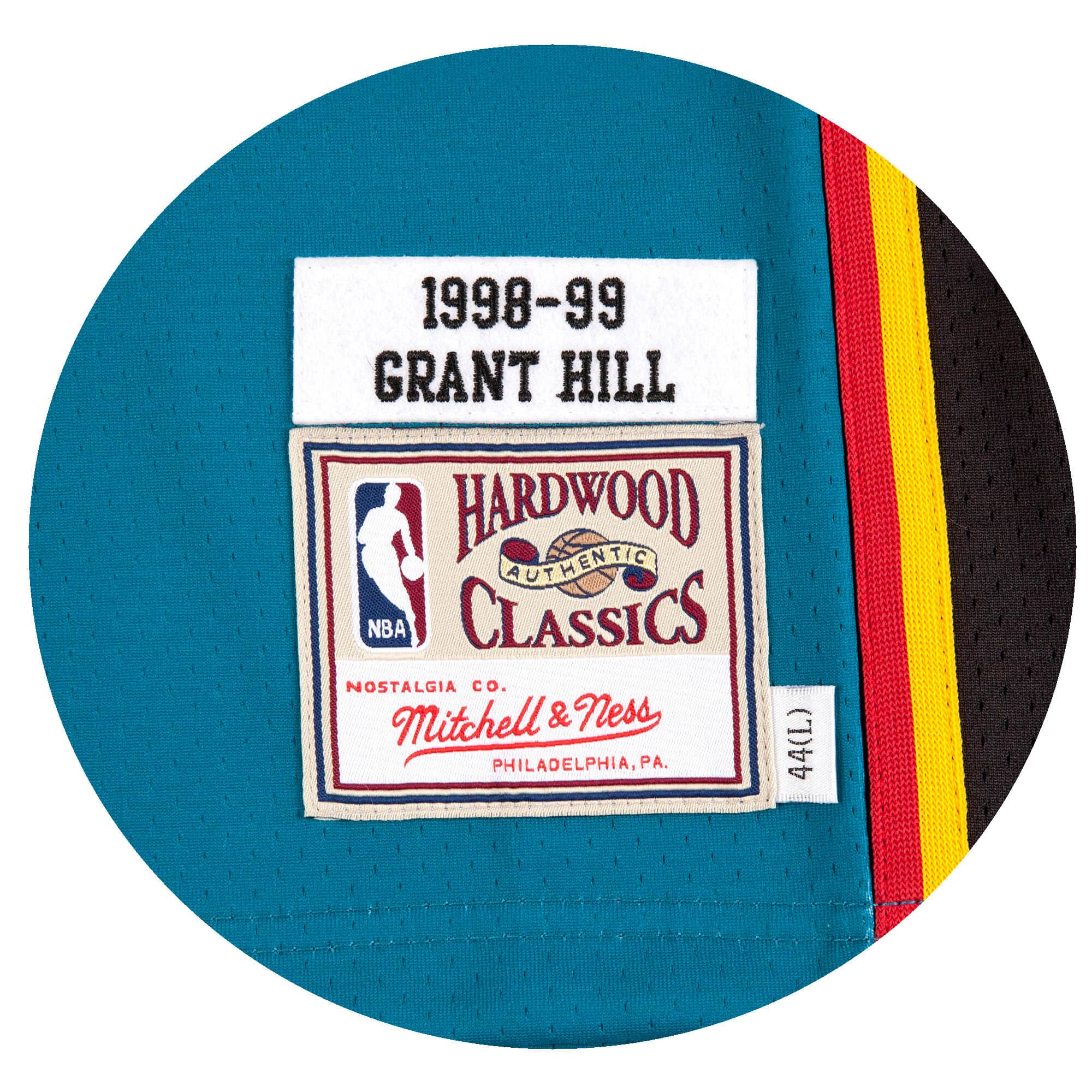 Grant Hill Detroit Pistons Mitchell & Ness Women's 1998-99 Hardwood  Classics Swingman Jersey - Teal