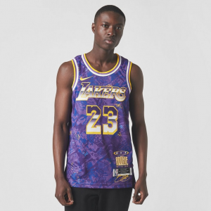 NIKE LA Lakers Lebron James 2019 City Edition Showtime Jersey Mens 3XL  Purple