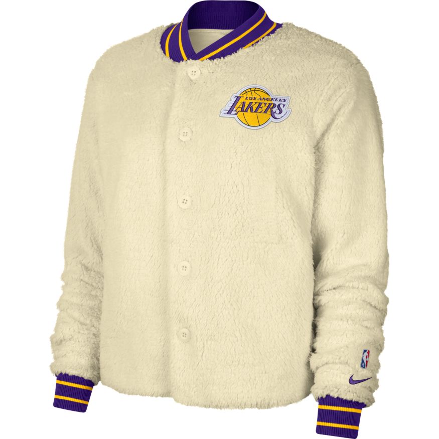 Vintage Spalding NBA La Lakers Bomber Jacket Womens