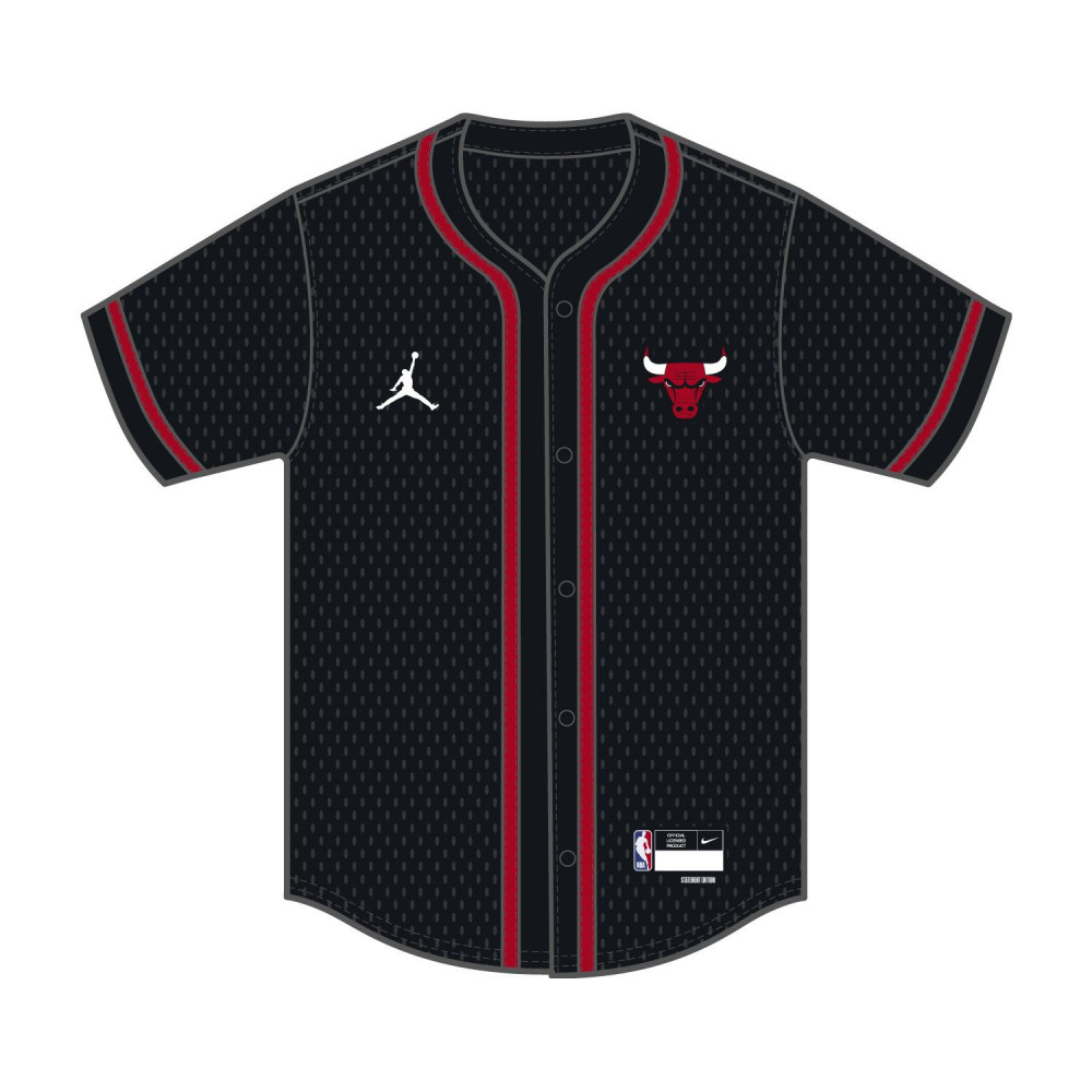 T-shirt chemise Chicago Bulls NBA Jersey Noir - Basket Connection