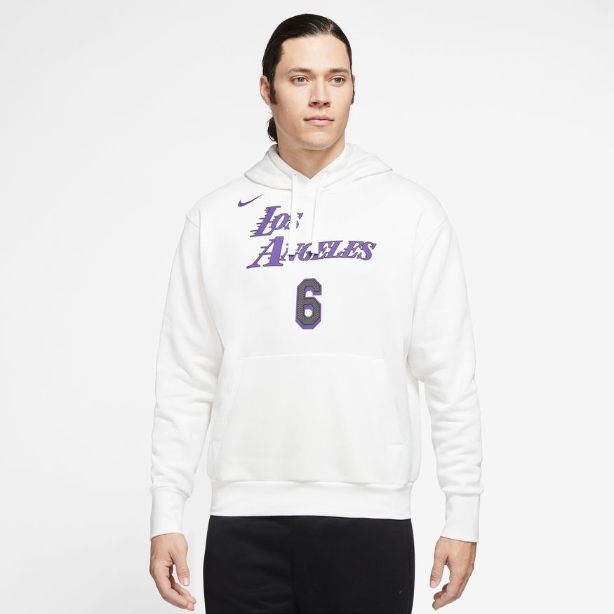 NIKE NBA LOS ANGELES LAKERS LEBRON JAMES CITY EDITION PULLOVER